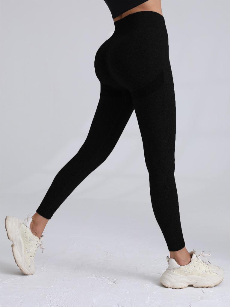 Women's High Waist Tummy Control Hip-Lift Yoga Leggings for Fitness, Running, and Training