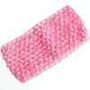 10PCS 7CM 2.76" Fashion Knit Headband for Hair Accessories Hollow Out Elastic Hairband for Headwear Hair Flowers