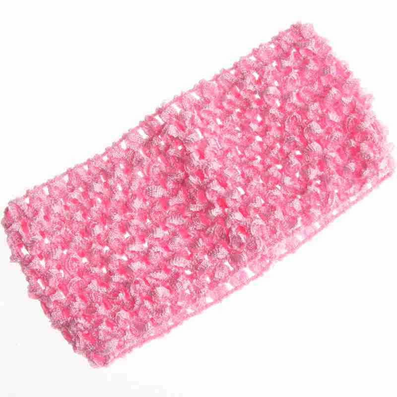 10PCS 7CM 2.76" Fashion Knit Headband for Hair Accessories Hollow Out Elastic Hairband for Headwear Hair Flowers
