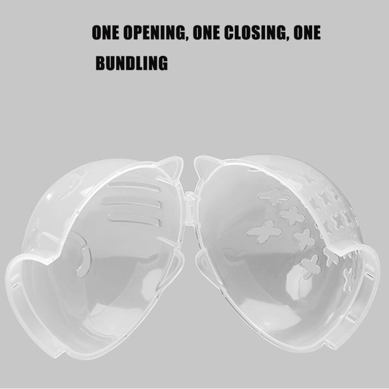 Comfortable Cats Muzzle Protective Space Helmet Prevents Licking Adjusting and Comfortable Head Cover for Pet Grooming