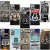 America Route 66 Phone Case For Samsung Galaxy S25 Edge S24 S23 FE S22 S26 Ultra S21 S20 S10 Plus Capa Soft