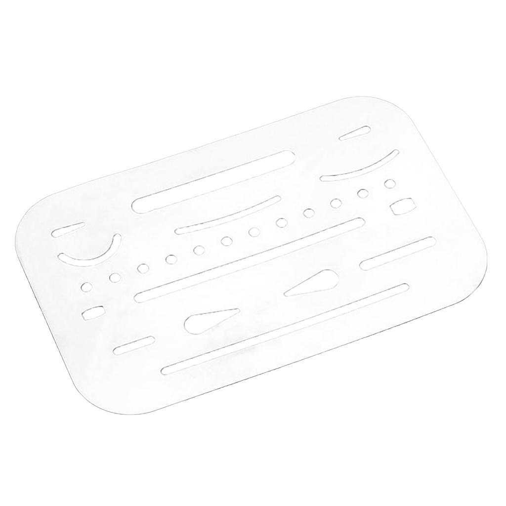 Erasing Shields Stainless Steel Drawing Template Shields Drafting Tool Metal Eraser Shields Tool for Drawing Engineering