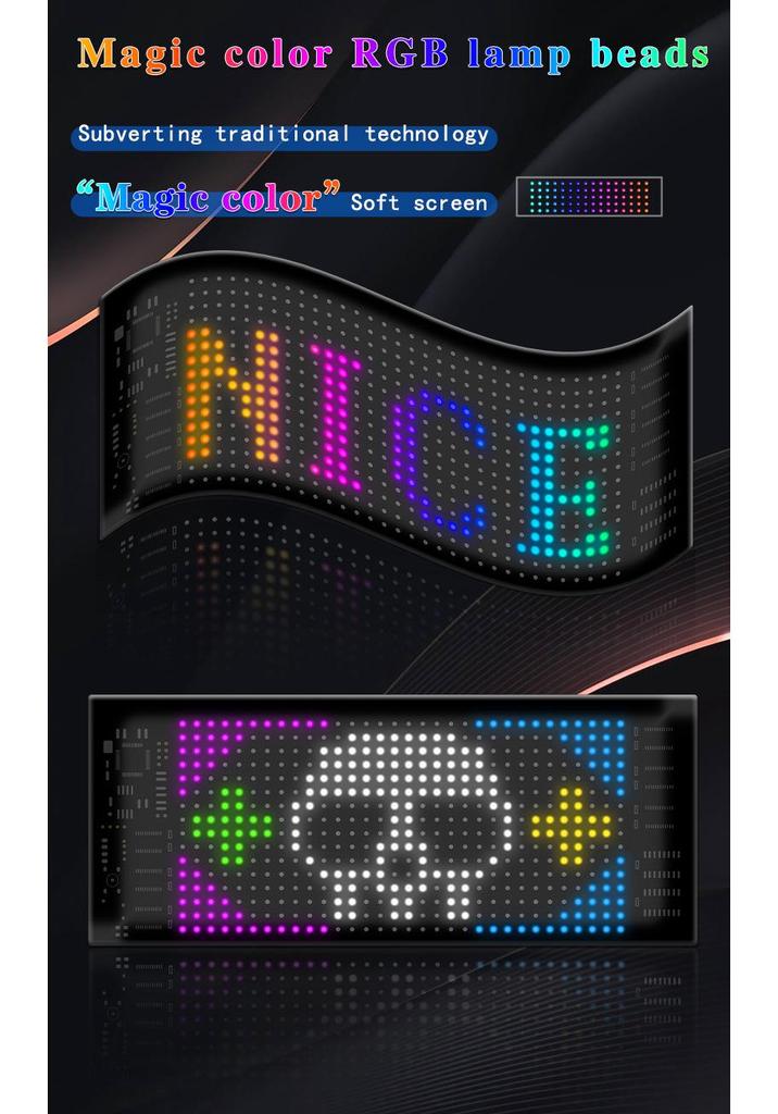 LED Flexible Soft Screen: Smart Car Sticker with Full-Color Display