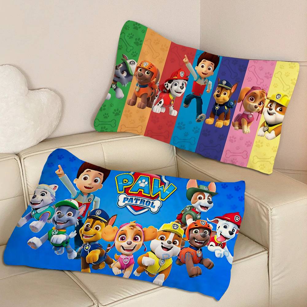 Popular Children Animation P-Paw Quick-Dry Polyester Pillow Towel Pillowcase Sweat-Absorbent & Breathable For Daily Use