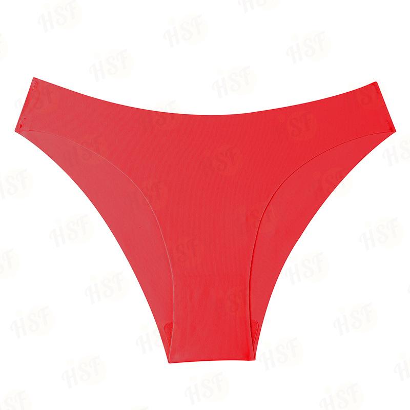 Damen Frühling und Sommer Dünn Sexy Neu Einfarbig Eis Seide Spurlos an der Taille Dreieck Slips