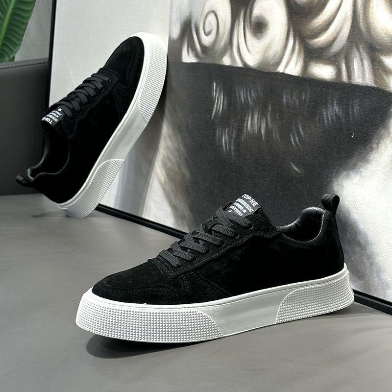 Scarpe da uomo 2025 primavera e autunno scarpe da skate traspiranti alla moda scarpe da skate suola morbida scarpe alla moda scarpe sportive casual da uomo in cotone alla moda