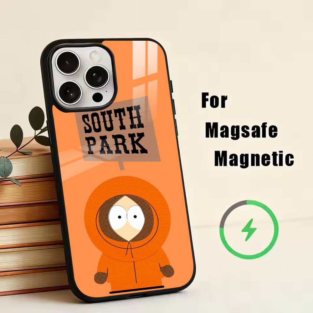 C-Cartoon S-Souths P-Park Phone Case For iPhone17,16,15,14,13,12,11 Plus,Pro Magnetic with Magsafe Wireless Charging