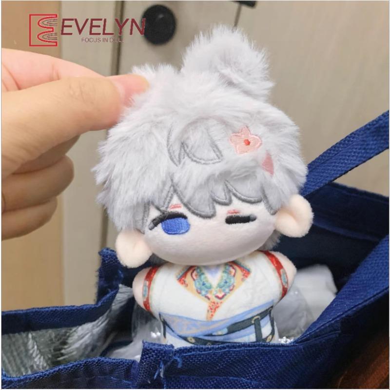 Evelyn Game Love and Deepspace Xavier 10CM Cotton Doll Stuffed Toy Plushied Doll Cute Rabbit Ear Plush Keychain Backpack Pendant