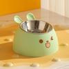 Douyin Pet Stainless Steel Cat Bowl, Dopamine Color, Non-Slip Dog Ice Cream Bowl, Neck Protection Feeding Utensils.