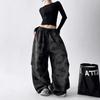 Pantaloni larghi a vita alta mimetici da donna: Stile Coreano, alla Moda e Casual