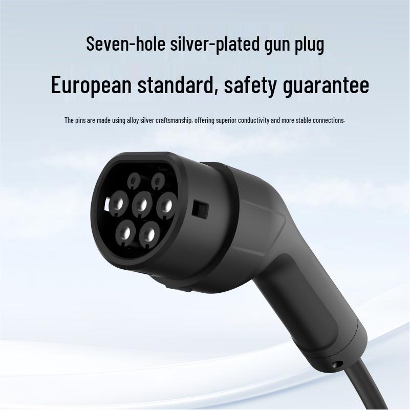 Type 2 European Standard Charging Connector Cable, AC 380V Three-phase/220V Single-phase, 3*6mm²
