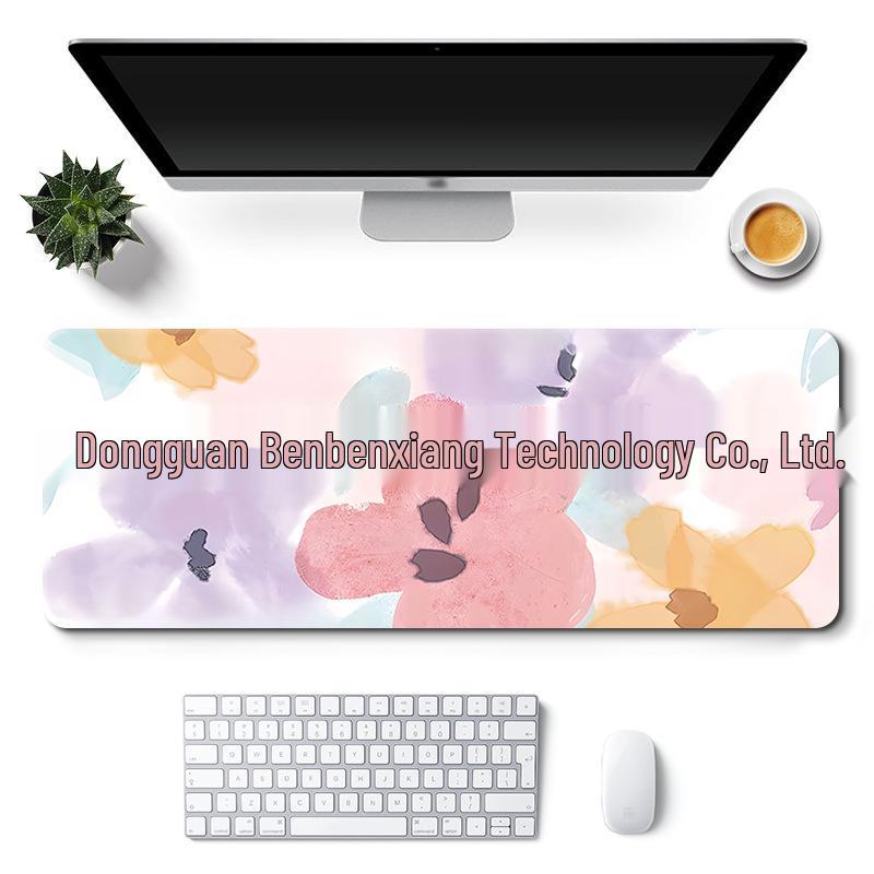Extra Large Custom Girl's Cute Office Desk Mat - Non-Slip Landscape Style Mouse Pad