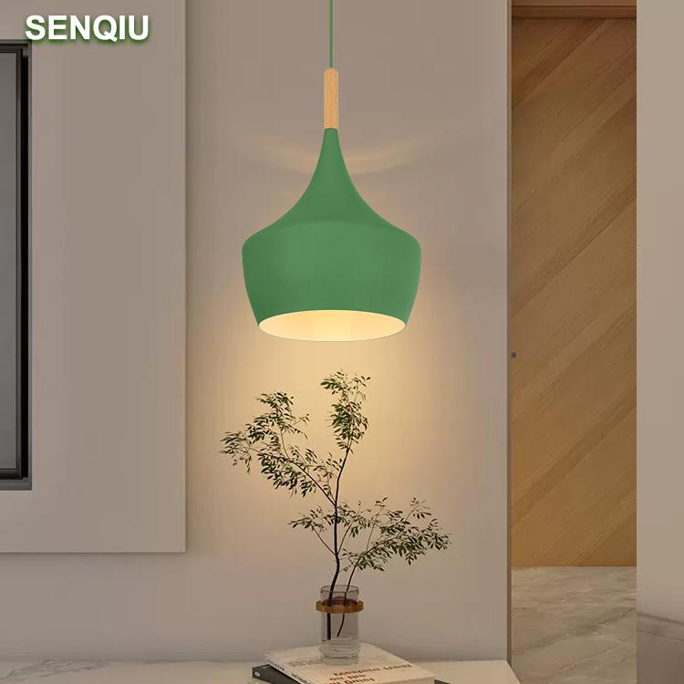 

Современный комбинированный потолочный подвесной светильник для ресторана Macaron с одной головкой E27, подвесной светильник, креативная декоративная люстра