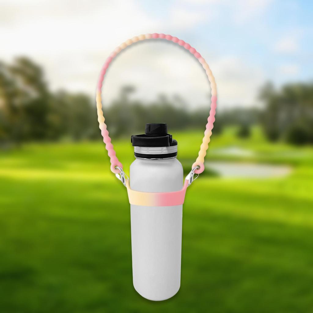 Water Bottle Handle Holder Fits Most 8-40oz Bottles Practical Silicone Elastic