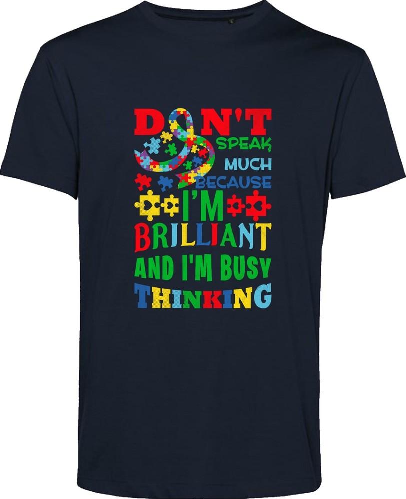 Autistic T Shirt Im Brilliant Funny Autism Awareness Quote Phrase Gift Tee Top S