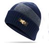 Men's Knitted Hat, Autumn and Winter Warm Knitted Hat, Big Head Waiver Hat, Blended Thickened and Fleece Anti Cold Hat