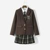Cappotto Uniforme Studentesca JK Originale in Stile Giapponese - Vestibilità Petite, Completo Occidentale Ispirato all'Accademia Autunnale