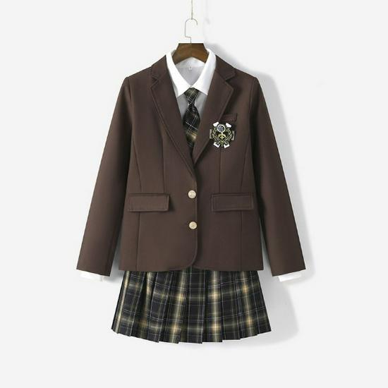 Cappotto Uniforme Studentesca JK Originale in Stile Giapponese - Vestibilità Petite, Completo Occidentale Ispirato all'Accademia Autunnale