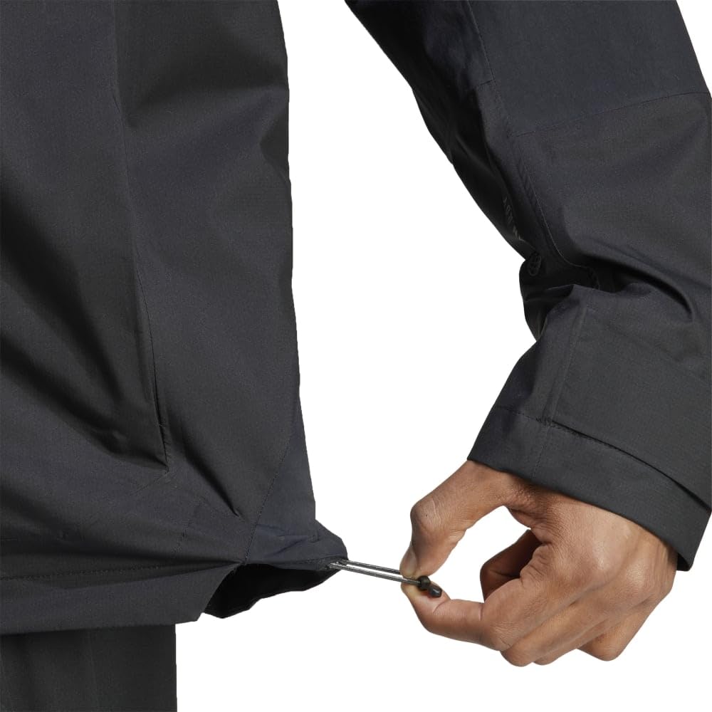 Hard Shell Terex Xploric RDY Hiking Jacket BZ033 Black [Adidas] RAIN. Men's HN2921 J/L