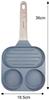 Patelnia marmurkowa 3 w 1 do jajek naleśników placków pancake grill 18cm SZARA KLAUSBERG KB-7817