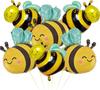 6/10 Stück Niedliche Bienen Folienballons Für Bienen-Mottoparty Geburtstag Babyparty Hochzeit Jubiläum Party Dekorationen Zubehör Geschenke