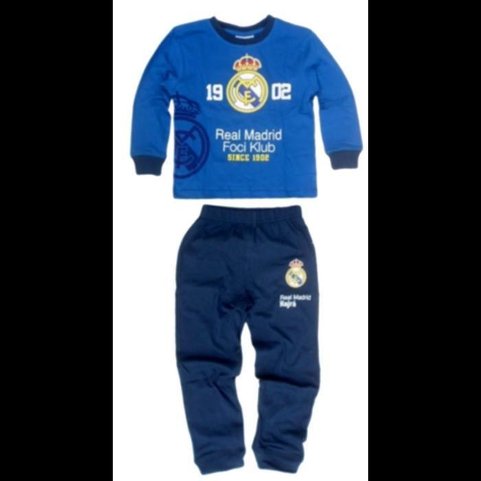 Real Madrid Long Pajamas for Children In Blue - - Blue