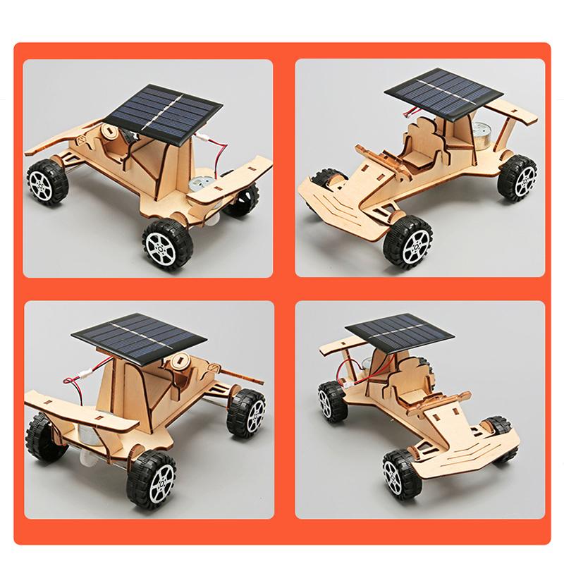 1 Set DIY Science Experiment Kit & Education Model DIY Solar-powered Racing Cars Toy Physics Science Toys For Children Gift·