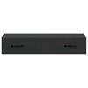 Wall Mounted Side Table Black 87.5 X 34.5 X 17 Cm