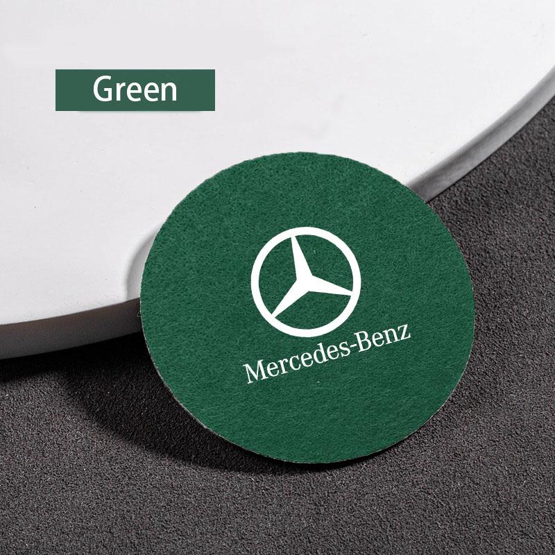 DDE2 Non-slip Car Water Cup Pad Coaster Anti-skid Cup Holders For Mercedes benz E GLK CLS A W204 W213 W221 ML ABR c200 Accessories