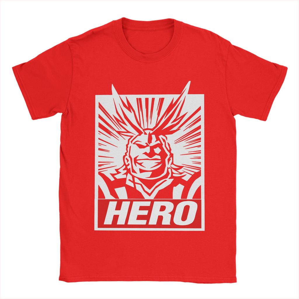 Vintage My Hero Academia Boku No Hero Academia All Might.png T-Shirt Men Round Neck Short Sleeve Clothes  Cotton Summer Tops