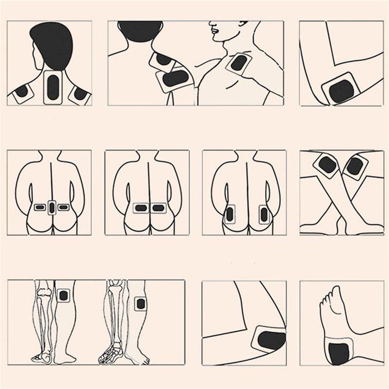 Wiederverwendbare schmerzlindernde Salbenpaste, Kniegelenk-Schmerzpflaster, keine Rückstände, schwarze Paste, Gesundheitsaufkleber