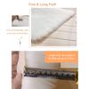 Long Plush Ultra Soft Fluffy Rugs Rectangle Shape Faux Sheepskin Wool Carpet Rug for Living Room Bedroom Balcony Floor Mats