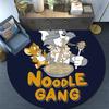 Tom and Jerry2 Round Area Rug,Carpet Rug for Living Room Bedroom Sofa Playroom Decor,Non-slip Floor Mat