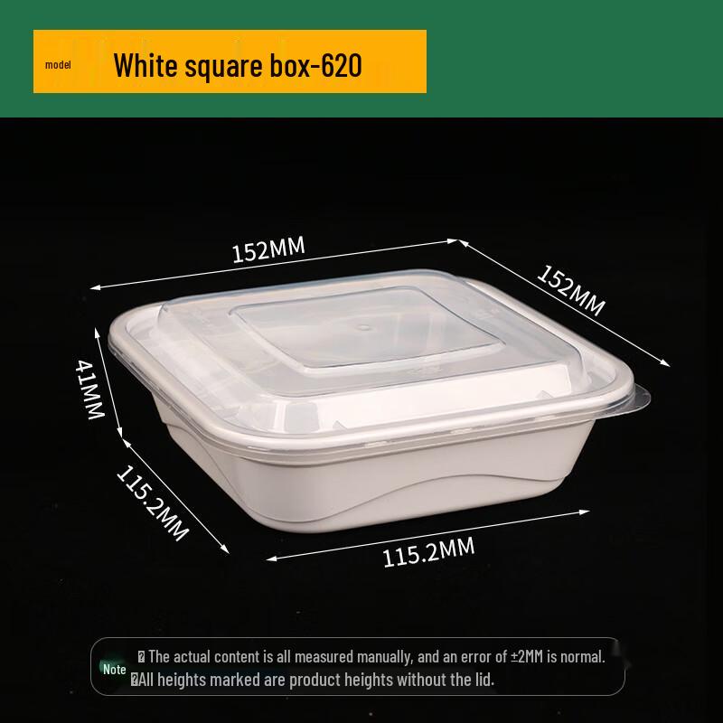 Einweg Quadratische Meal Prep & Takeout Behälter