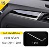 BBJS7 Accessories for BMW X3 X4 F25 F26 Car Inner Gearshift Air Conditioning CD Panel Door Armrest Cover Trim Decorative Car Stickers