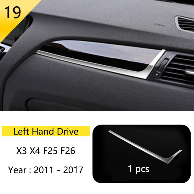 BBJS7 Accessories for BMW X3 X4 F25 F26 Car Inner Gearshift Air Conditioning CD Panel Door Armrest Cover Trim Decorative Car Stickers