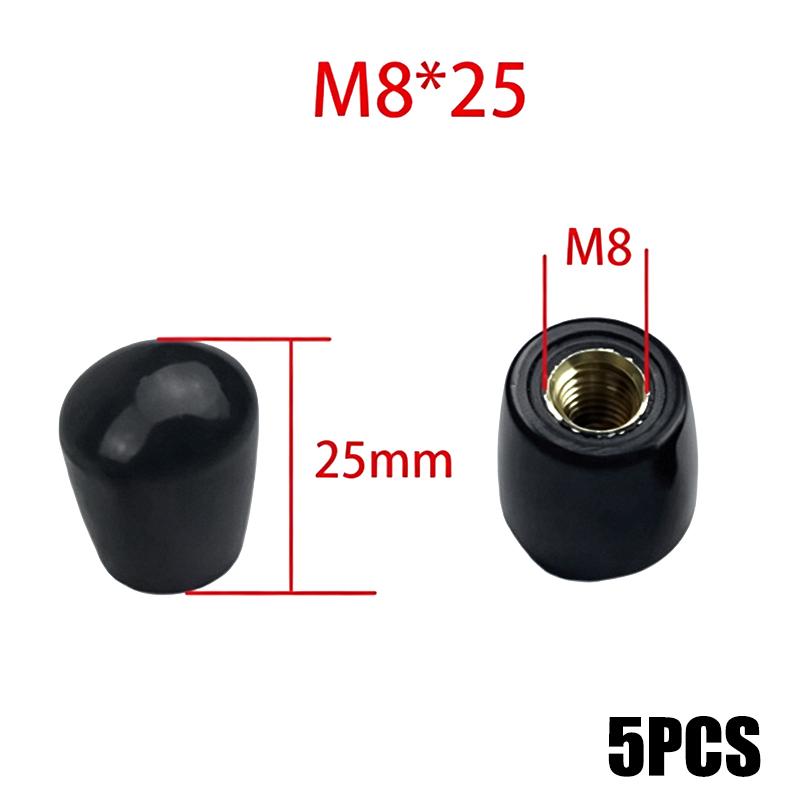 M8 M10 Oval Egg Shape Handle Sleeve Female Thread Brass Core Bakelite Phenolic Handle For Machine Tools Black/Red