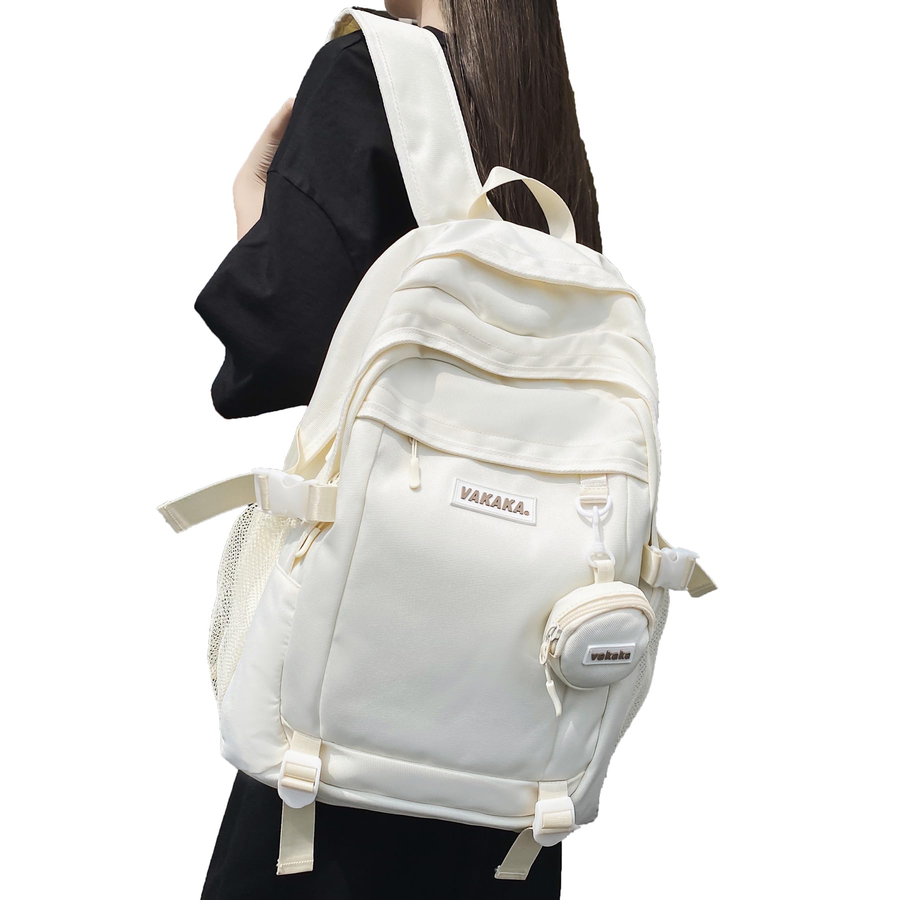 

Большой школьный рюкзак для мужчин и учащихся младших классов средней школы для деловых поездок [ZESU], вместимость, рюкзак, корейский, для студентов, для поездок на работу, мужской белый