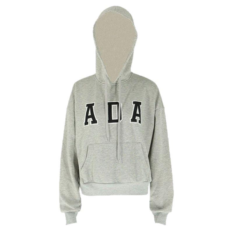 2026 Trendy Women's Casual Loose Fit Letter Hoodie with Long Sleeves – European & American Spring Fashion