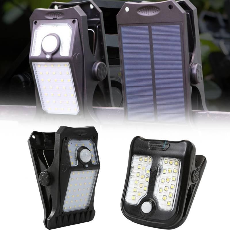 Clip Light Solar Outdoor Courtyard Motion Sensing Lights Weatherproof Camping