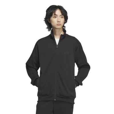 Adidas JZR00 Track Size XL Men's 3-Stripes Top, Black/Black (JV6980),