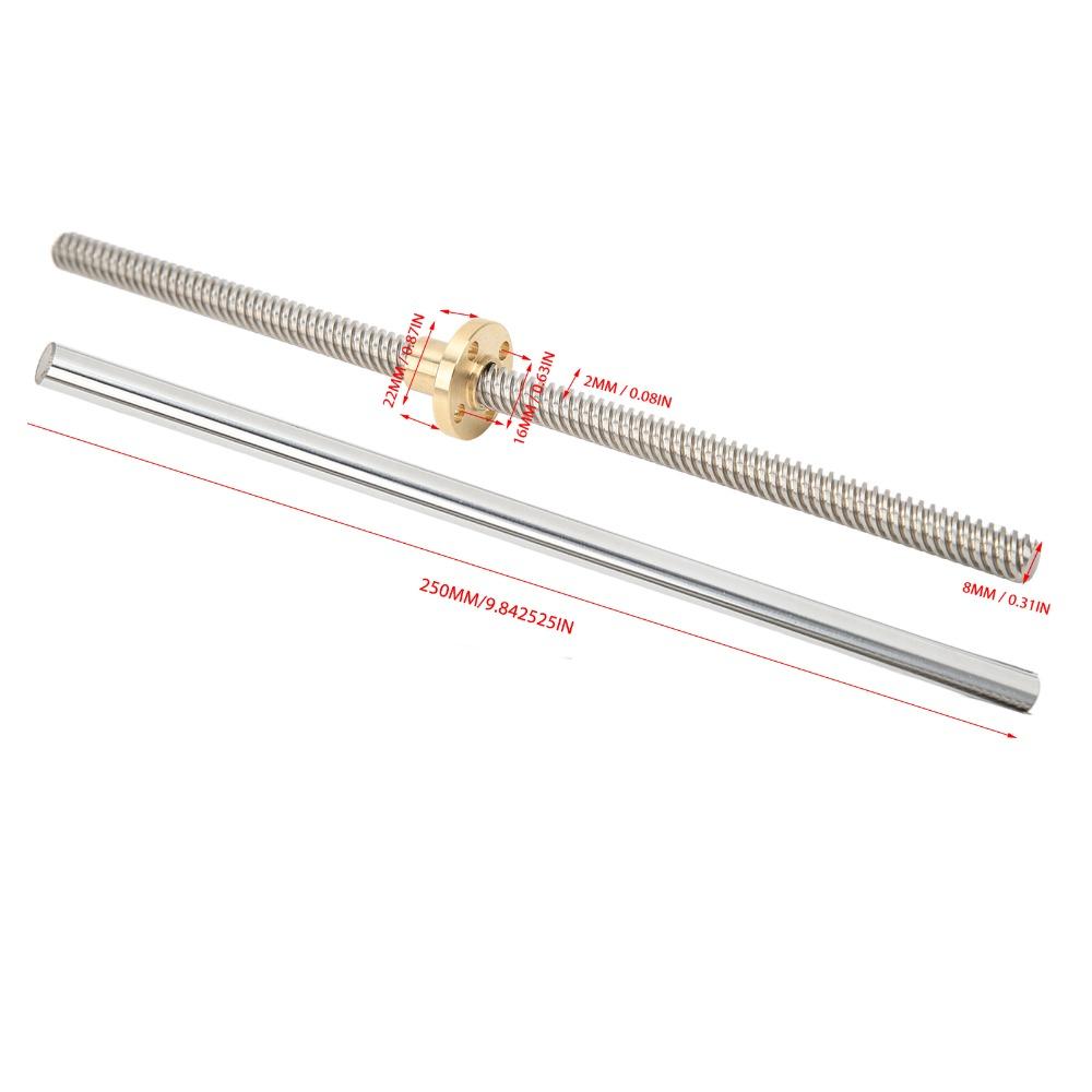16pcs 8x200mm Rod Linear Motion Guide Rod SC8UU Block Flexible Shaft Coupling For DIY CNC Machine