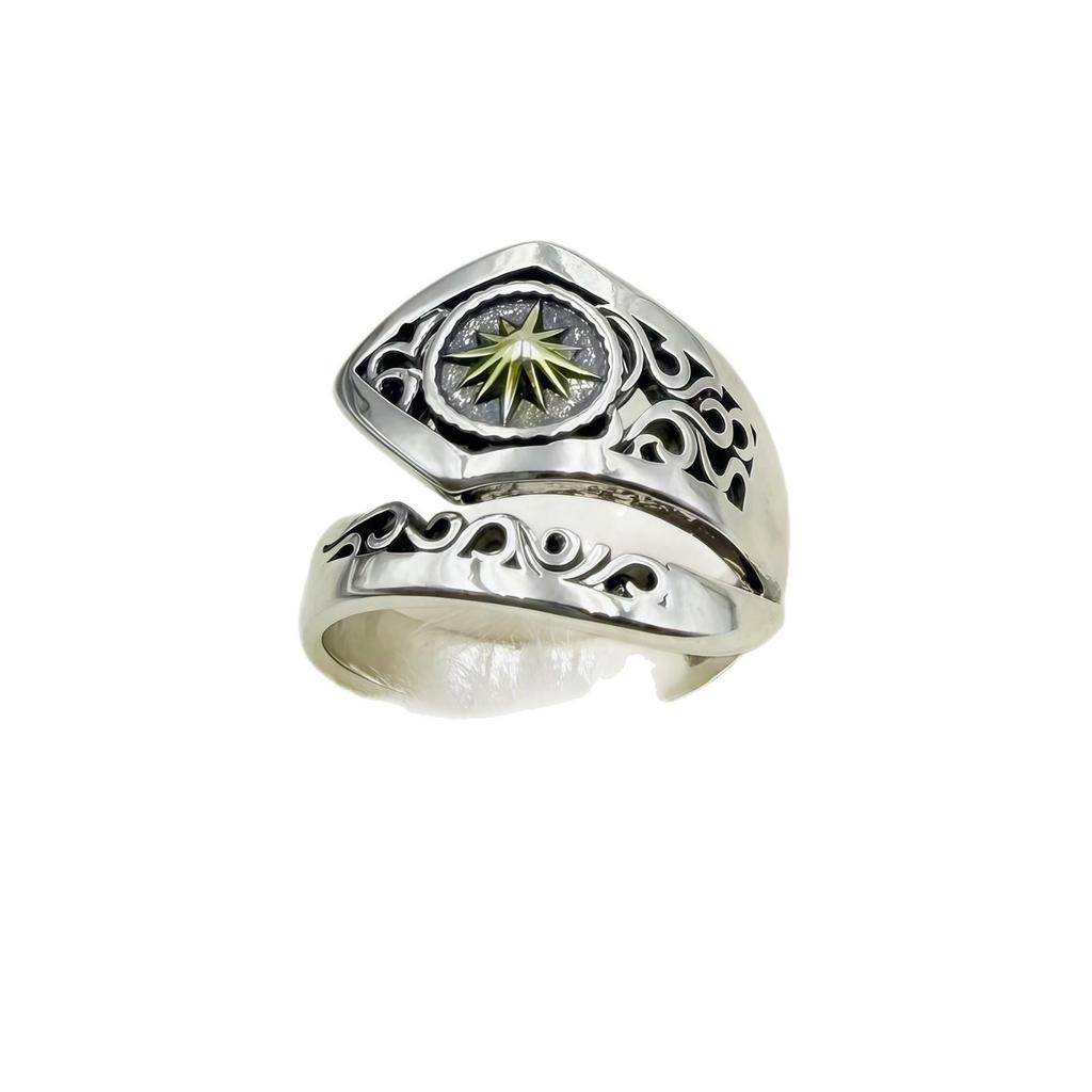 Seven-Color Sun God Ring: Adjustable Retro-Style Unisex Index Finger Ring