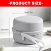 Gray Electronic Accessory Carrying Case with PU and EVA Shell, Handle Strap and Two-Way Zippers for Speaker Devices, Chargers and Cables