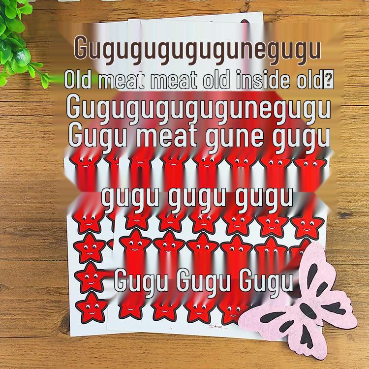 Kids' Reward Stickers: Smiley Faces, Red Stars & Cartoon Designs for Kindergarten Praise