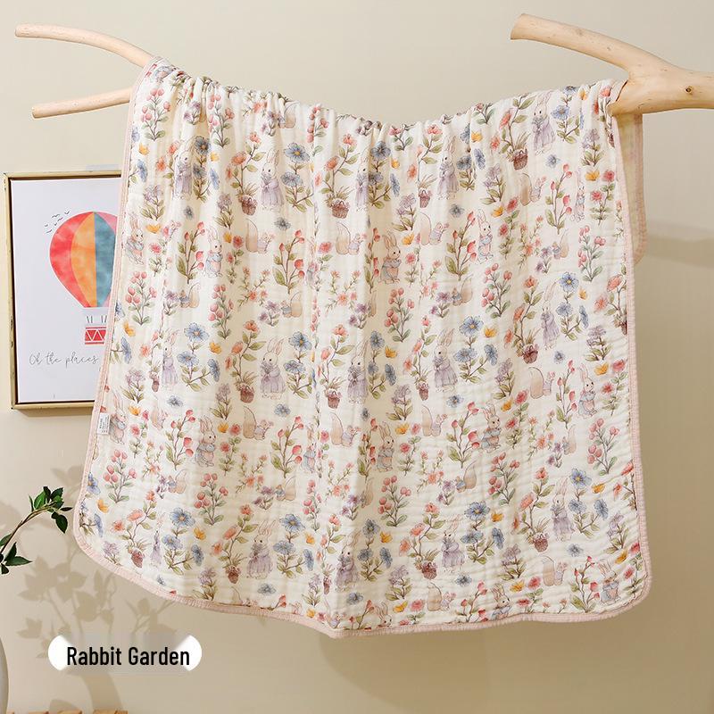 Six-Layer Bamboo Cotton Baby Bath Towel & Quilt 110*110 cm