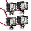 INJORA LED Lights Bright Headlights Spotlight for 1/10 RC Crawler Car TRX4 TRX6 Axial SCX10 90046 Wraith RR10 VS4-10 Redcat Gen8