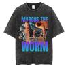 I Dont Like This Rock Its Pissing Me Off Marcus The Worm Washed Vintage Funny Meme Tshirt Men Women Casual Cotton Short Sleeve