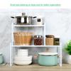 Storage Shelf Organizer Kitchen Cabinet and Counter Shelf Organizer Heavy Duty Multifunctional Organization Rack