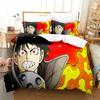 3D-gedrucktes Anime Fire Force Bettwäsche-Set, Kinder Junge Mädchen Junge Erwachsene Einzel Doppel Queen-Size Maße, Weiche Bettbezug Kissenbezug Bettwäsche